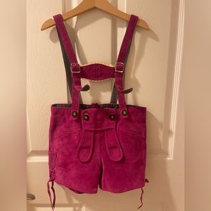 SONNKIND authentic leather Oktoberfest, German Bavarian overalls.